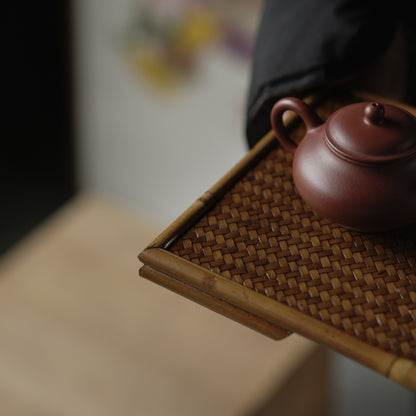 Gohobi Woven Bamboo Gongfu Tea Tray – Dry Brewing Tea Table
