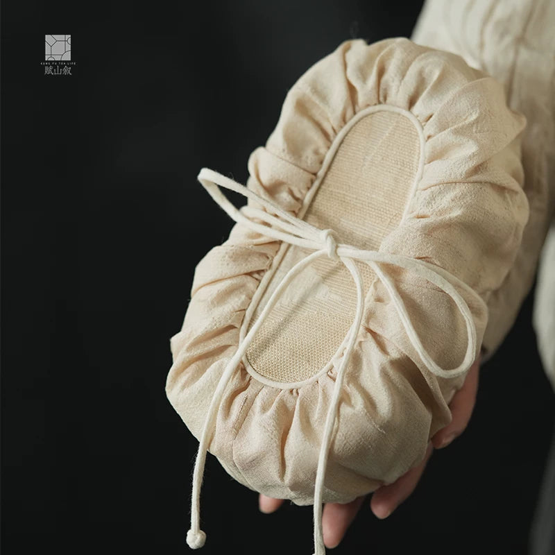 [賦山敘 x Gohobi] Gohobi Xiangyun Silk Tea Bag – Travel Teacup Set Storage Pouch Portable Tea Case