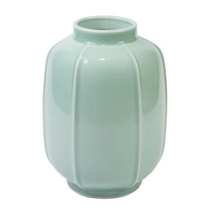 Gohobi Celadon Ikebana Vase – Japanese Style Ceramic Flower Arrangement Vessel
