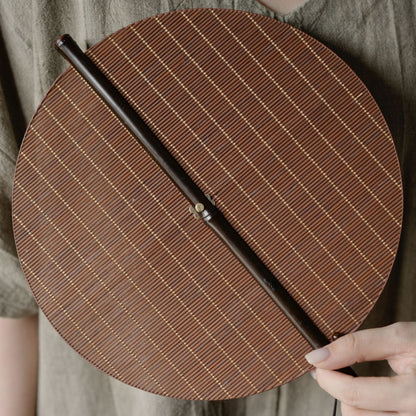 Gohobi Handmade Woven Bamboo Round Fan – Chinese Hanfu Hand Fan