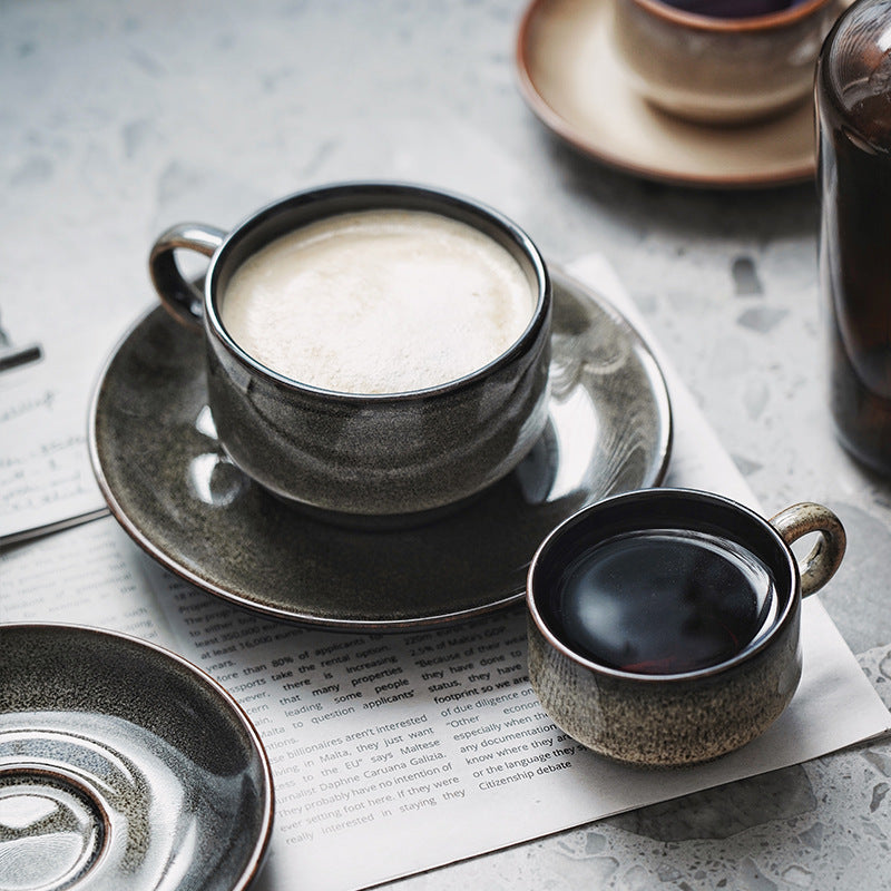 Gohobi Ceramic Coffee Cup and Saucer Set