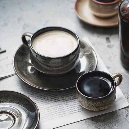 Gohobi Ceramic Coffee Cup and Saucer Set