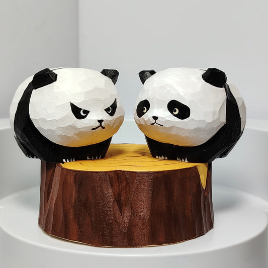 Gohobi Hand-Carved Panda Figurine