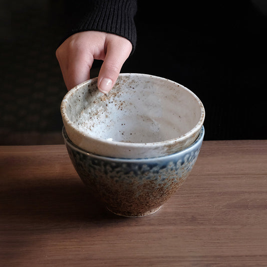 [Made in Japan] Gohobi Minoya Shino Glaze Hat Bowl