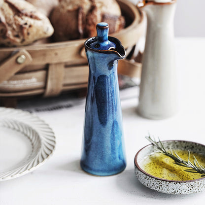 Gohobi Japanese Kiln-Change Ceramic Condiment Bottle