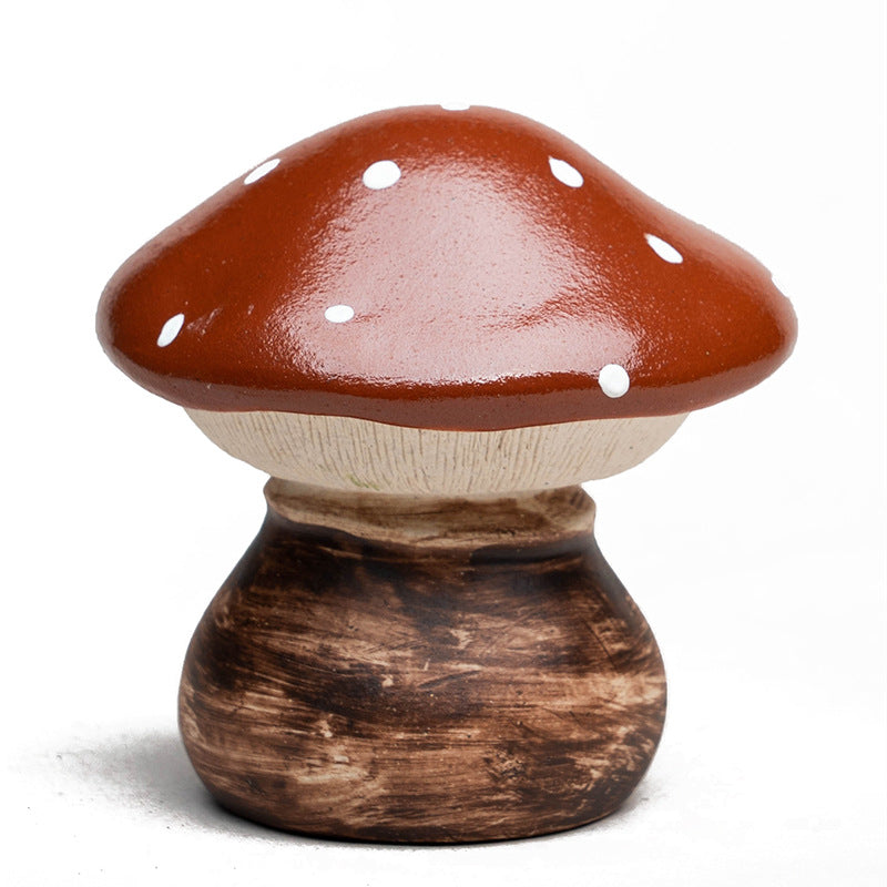 Gohobi Handmade Ceramic YiXing Clay Mushroom Ornament Tea pet