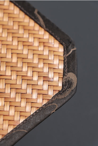 Gohobi Handmade Lacquered Bamboo Woven Tea Mat