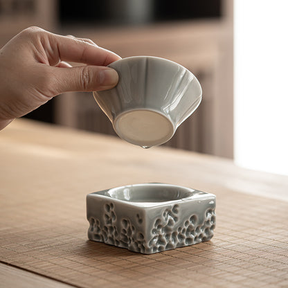 Gohobi Japanese Ice Gray Glaze Lake Stone Filter