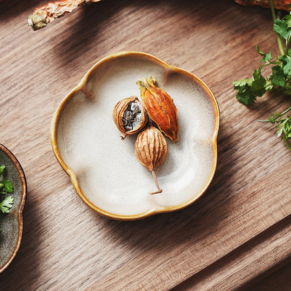 Gohobi Kiln-Change Glazed Sauce Dish