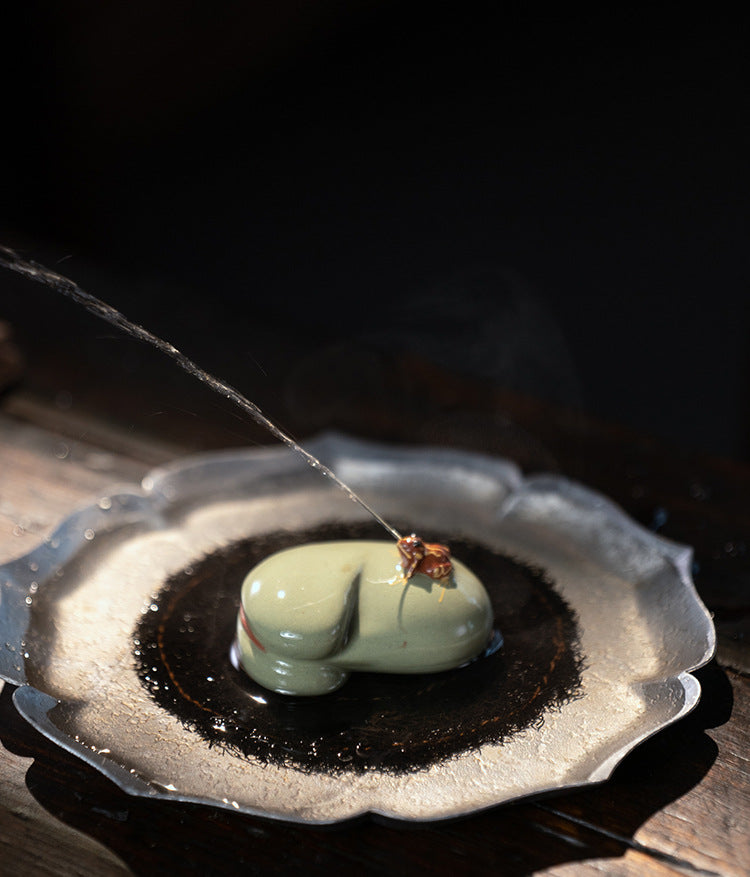 Yixing Purple Sand Spray Tea Pet Handmade Frog(Clearance)