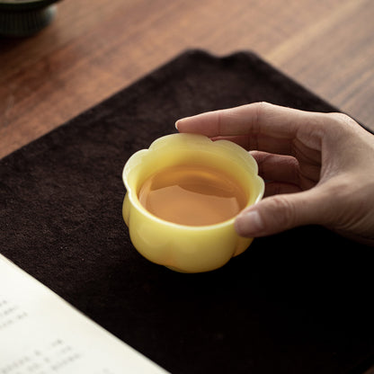 Gohobi Qinghuan Five-Colour Ceramic Teacup Gift Set