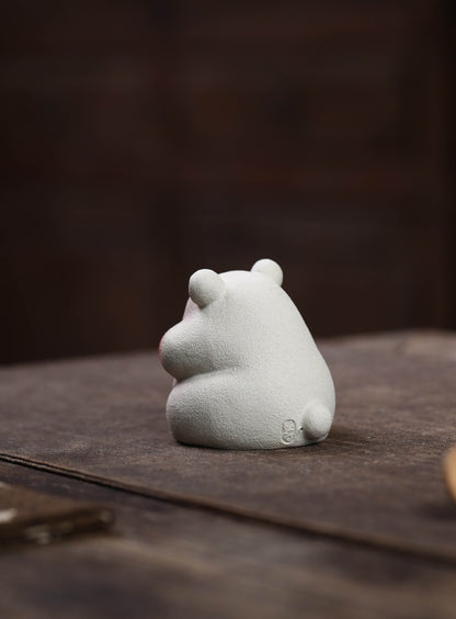 Gohobi Yixing Purple Clay Mouse Tea Pet – Handmade Lucky Ornament