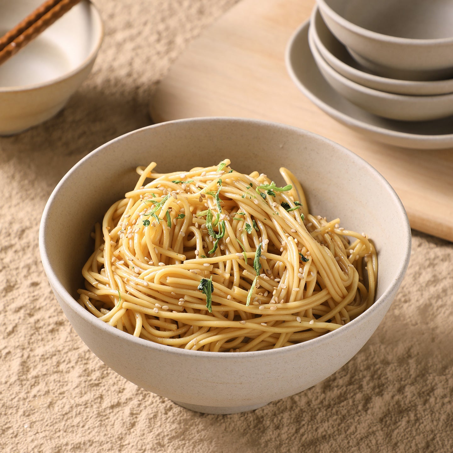 Gohobi Vintage Rustic Ceramic Ramen Bowl