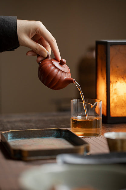 Gohobi Yixing Zisha Chrysanthemum Petal Teapot