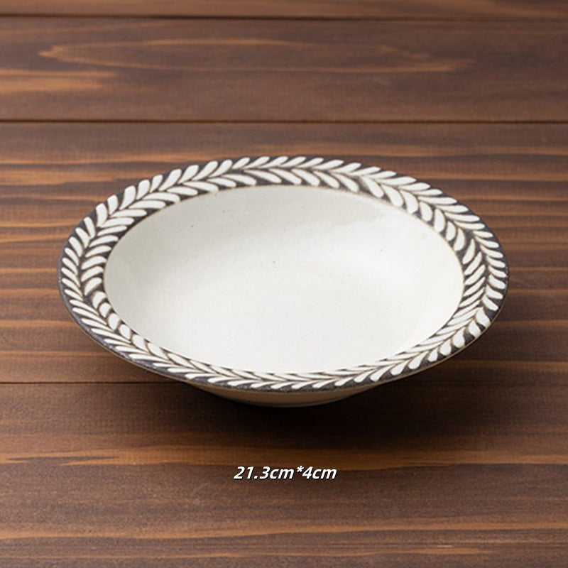 [Made in Japan] Gohobi Ceramic Rosemary Plate