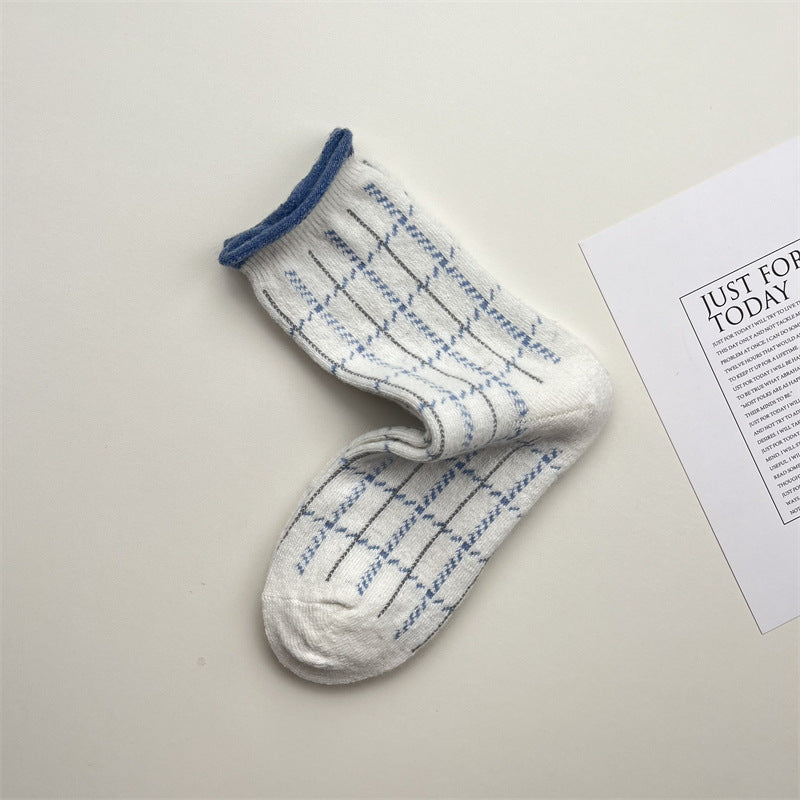 Gohobi Blue-Grey Puppy Wool Socks