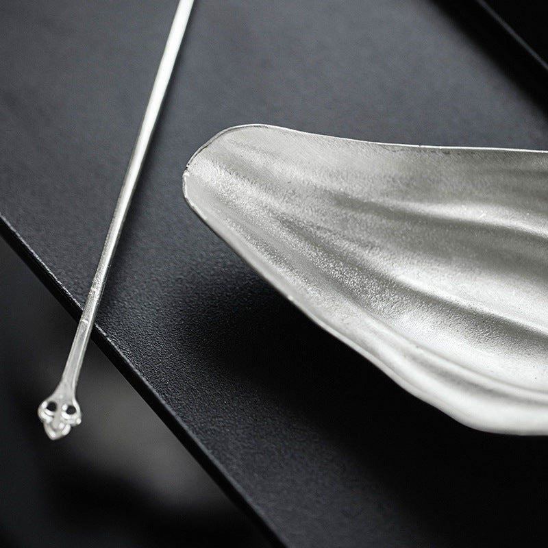 Gohobi Handmade Zen Tea Scoop with Lotus Chaze