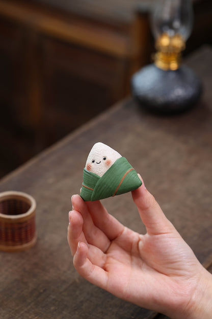 Gohobi Yixing Purple Clay Champion Zongzi Tea Pet – Dragon Boat Festival Ornament
