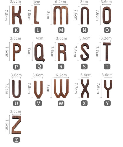 Gohobi Solid Wood Letter Wall Decor
