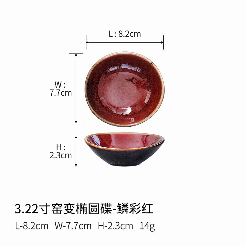 Gohobi Oval Ceramic Sauce Dish