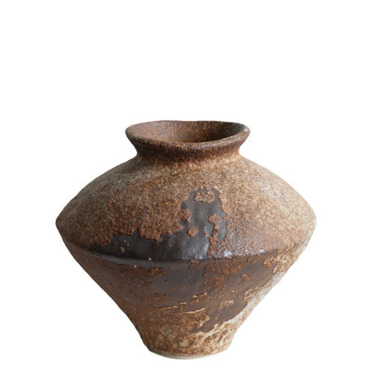 Gohobi Wabi-Sabi Style Coarse Pottery Vase