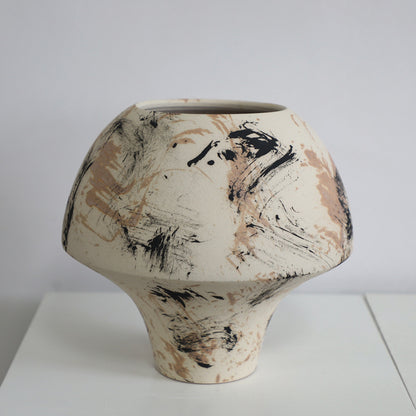 Gohobi Original Oil Painting Designer Ceramic Vase