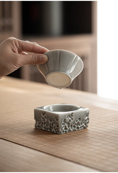 Gohobi Japanese Ice Gray Glaze Lake Stone Filter