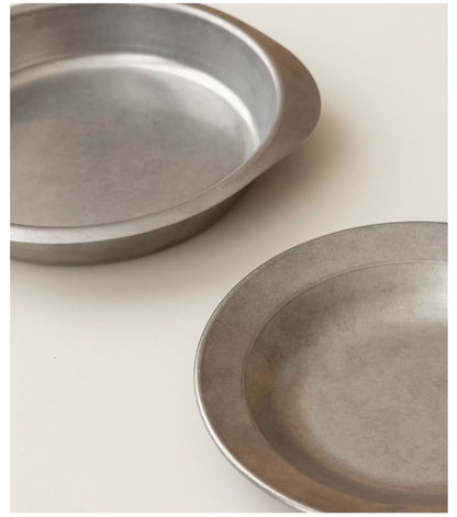 Gohobi American Retro Stainless Steel Camping Plate
