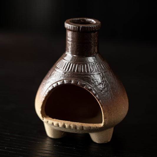 Gohobi Vintage Ridge Ceramic Aromatherapy Fireplace Burner