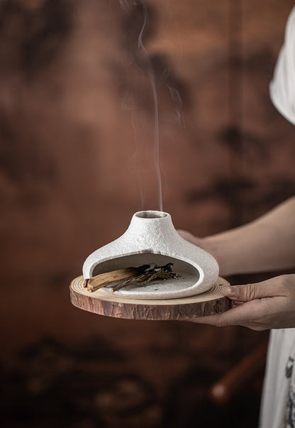 Gohobi Little Chimney Ceramic Aromatherapy Fireplace Burner