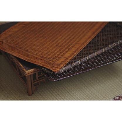 Gohobi Handmade Lacquered Bamboo Woven Tea Mat