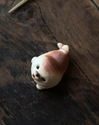 Gohobi Yixing Purple Clay Seal Tea Pet – Handmade Marine Animal Zisha Ornament