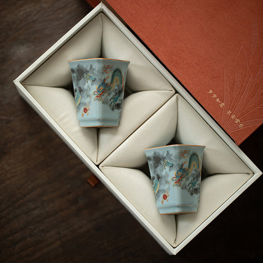 Gohobi Square Dragon Teacups