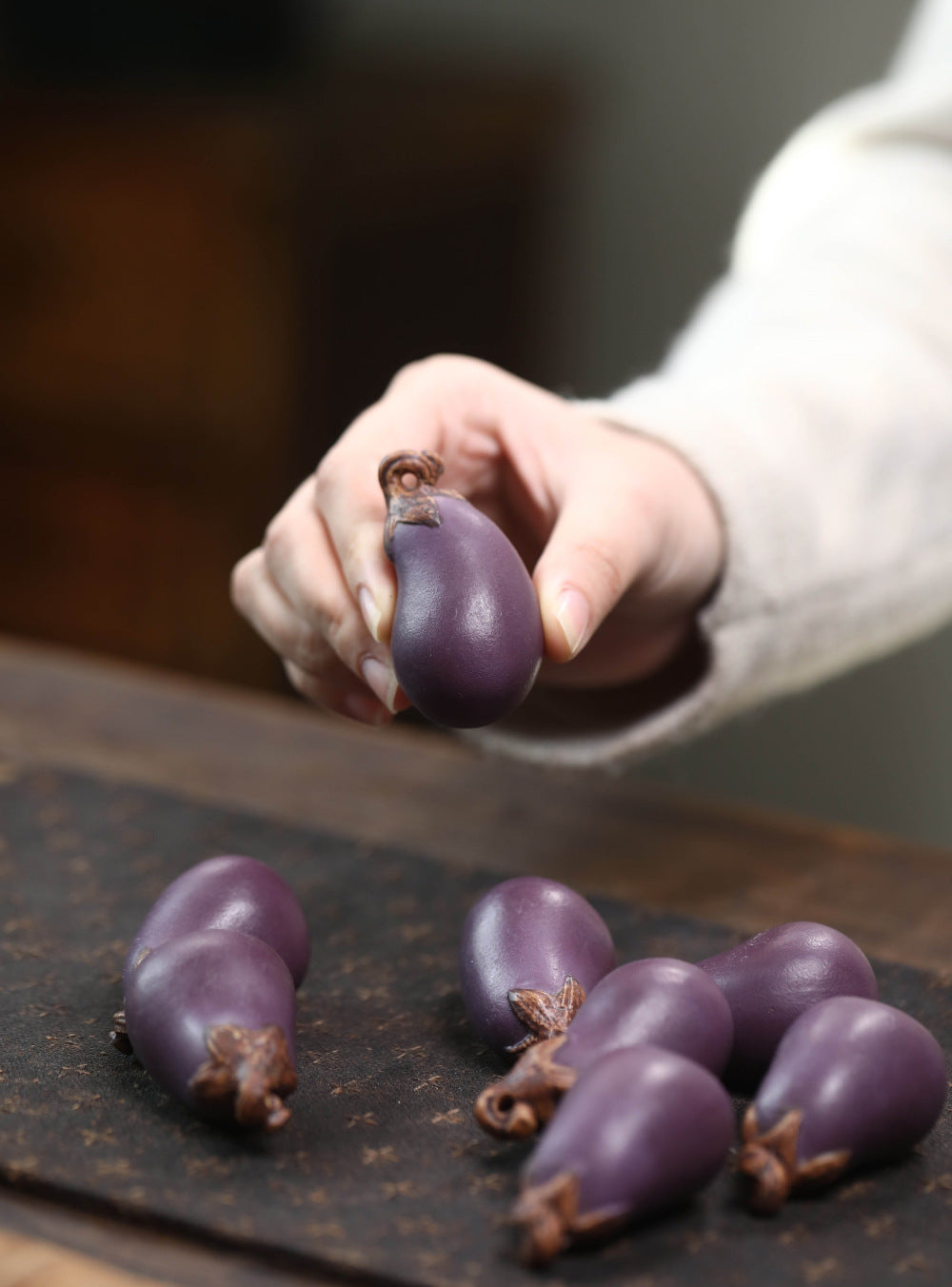 Gohobi Yixing Purple Sand Eggplant Tea Pet