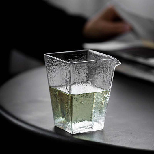 Gohobi Handmade Square Glass Pitcher