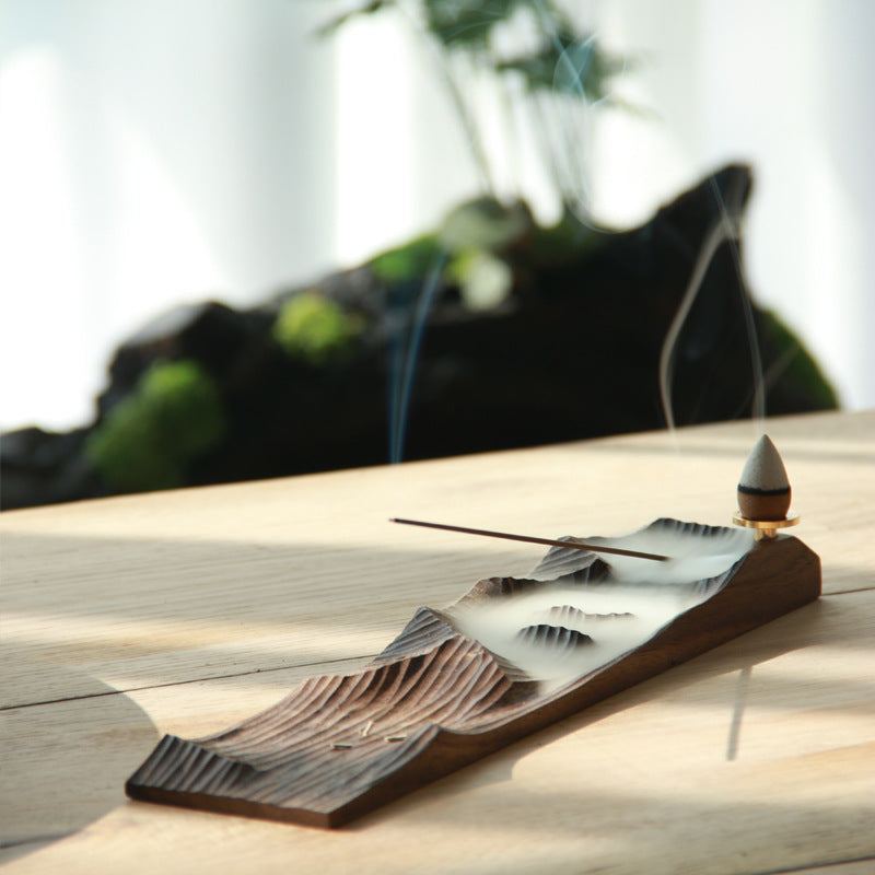 Gohobi Handcrafted Solid Wood Incense Holder