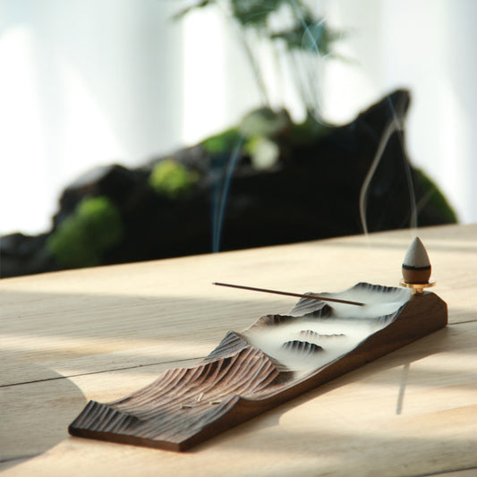 Gohobi Handcrafted Solid Wood Incense Holder
