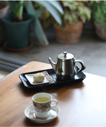 Gohobi Handcrafted Cherry Wood Tea Tray