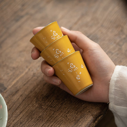 Gohobi Ming Yellow Handcrafted Tea Cup