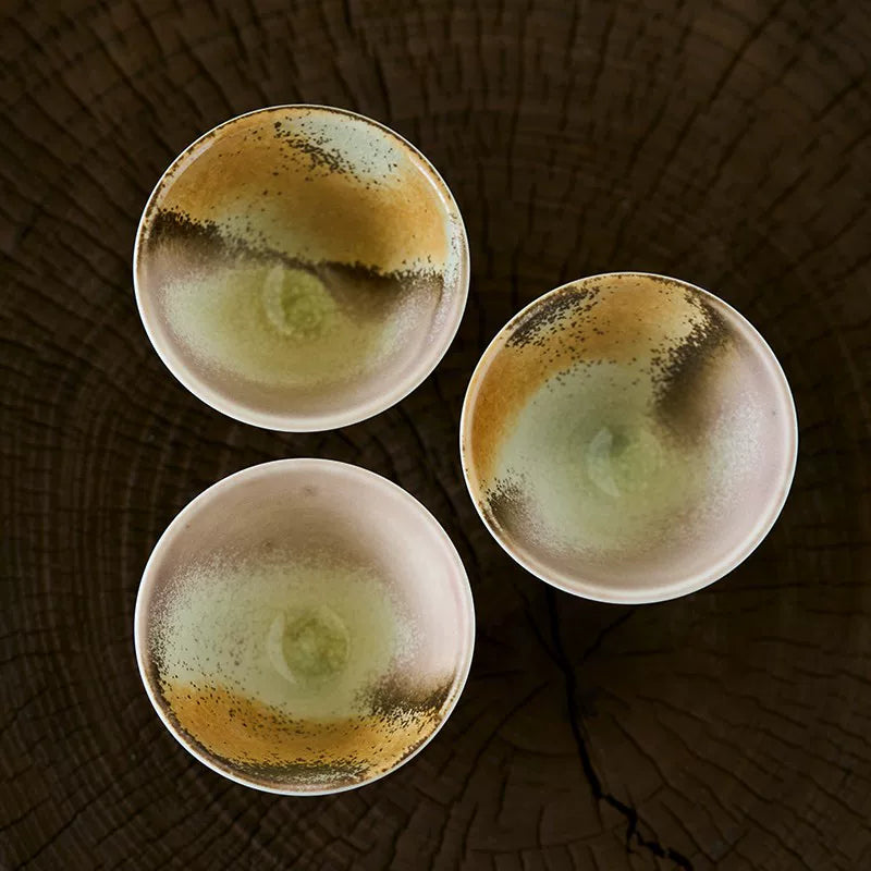 Gohobi Hand-Painted Daffodil Teacup Gift Set – Ceramic Hat Style Tea Cup with Gift Box