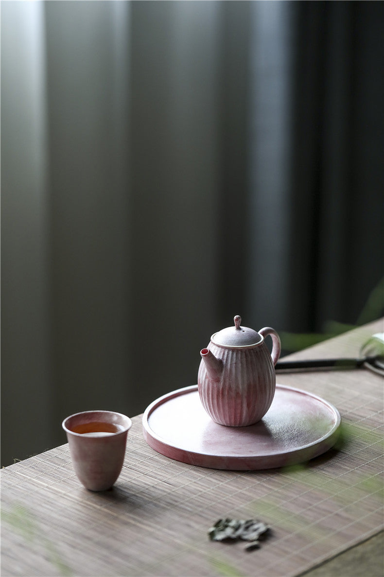 Gohobi Handmade Pink Paint Teapot