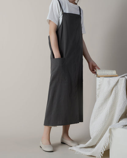 Gohobi Korean Cotton-Linen Adjustable Apron