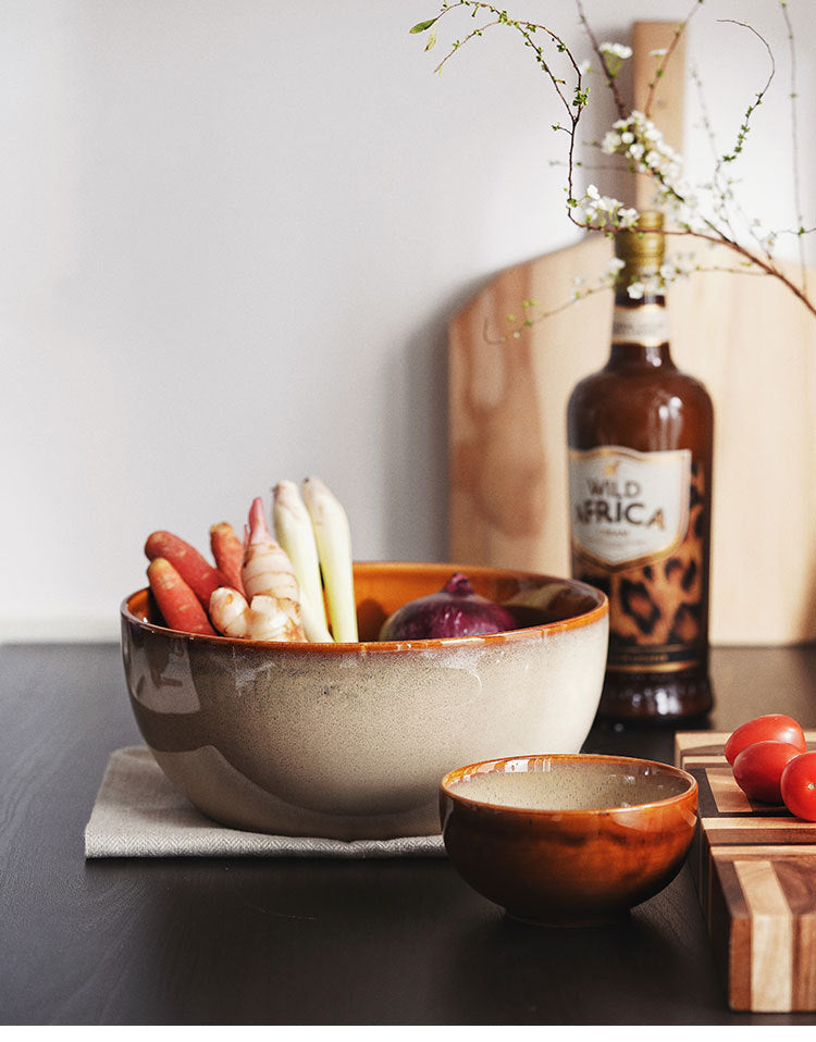 Gohobi Creative Kiln-Change Large Ceramic Bowl