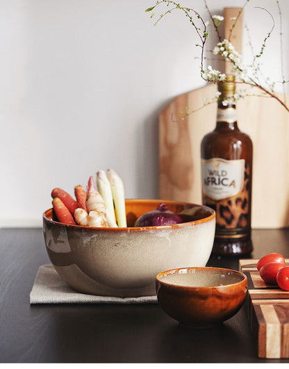 Gohobi Creative Kiln-Change Large Ceramic Bowl