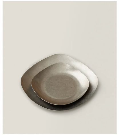 Gohobi Retro 304 Stainless Steel Square Plate