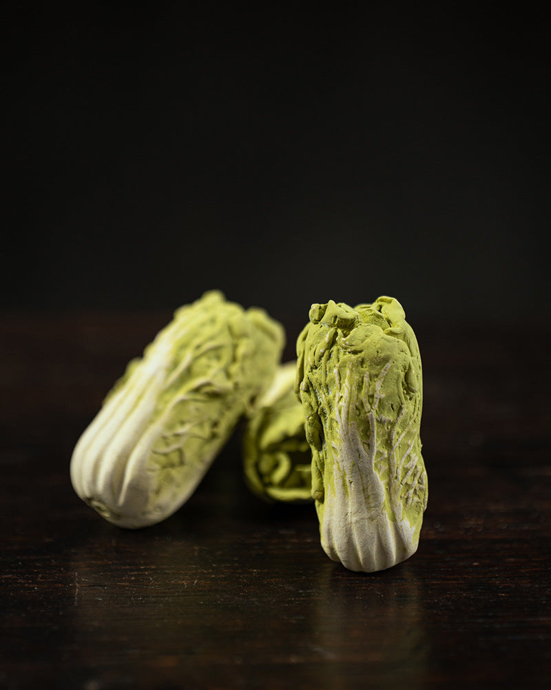 Gohobi Handmade Ceramic YiXing Clay Cabbage Ornament Tea pet