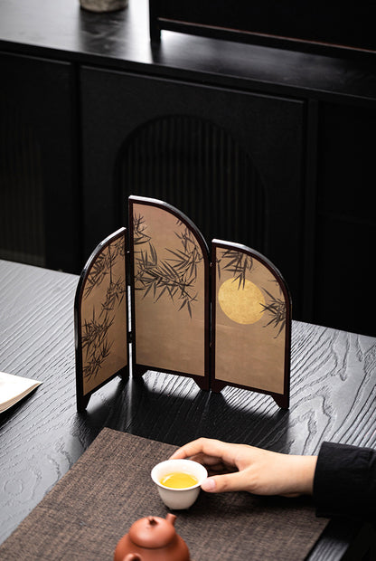 Gohobi New Chinese Bamboo Moon Desktop Screen