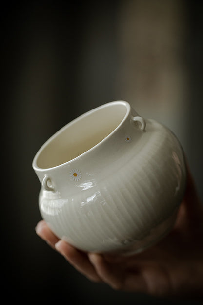Gohobi Grass Ash Ceramic Jianshui Tea Wash Bowl