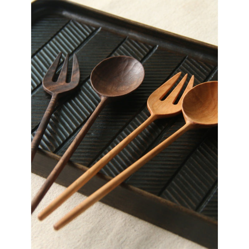 Gohobi Handcrafted Wooden Spoon & Fork