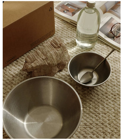 Gohobi Retro Double-Wall Stainless Steel Cone Bowl